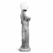Casa Padrino Art Nouveau garden lamp sculpture woman gray/white H. 120 cm