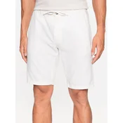 Lindbergh Kratke hlače iz tkanine 30-508003 Bela Relaxed Fit