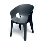 Prosperplast Stol z nasloni za roke PREMO, antracit, 56 x 59 x 81 cm