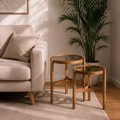 Hanah Home set od 2 umetnutih stocica Ren 2, orah