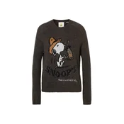 PRINCESS GOES HOLLYWOOD Pulover Snoopy Western Intari karamel/temno rjava/črna/bela