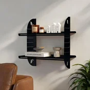 Hanah Home Zidna polica Vlnt126Syh, Crna