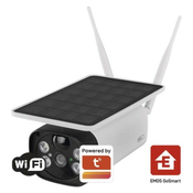 GoSmart Zunanja vrtljiva baterijska kamera IP-600 EYE z Wi-Fi in solarnim panelom
