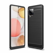 Ovitek za Samsung A42 5G | Carbon vzorec | Črn