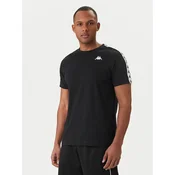 Kappa Majica 303UV10 Črna Slim Fit