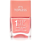 Nails Inc. It’s Topless gel lak za nohte za dolgoobstojen učinek odtenek Paloma Peach Creme 14 ml