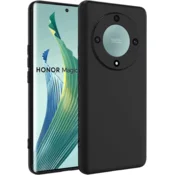 Silikonski ovitek za Honor Magis 5 Lite - mat liquid črn