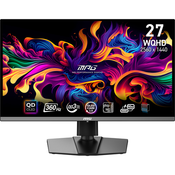 MSI MPG 271QRX QD-OLED racunalni monitor 67,3 cm (26.5) 2560 x 1440 pikseli Wide Quad HD QDOLED Crno