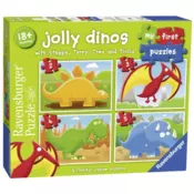 Ravensburger puzzle (slagalice) - Moje prve puzzle/ 4 u 1/ Dinosaurusi