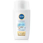 NIVEA SUN Ultra Light lahki tonirani fluid SPF 50+ odtenek Light 40 ml