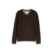 TOM TAILOR Pulover temno rjava