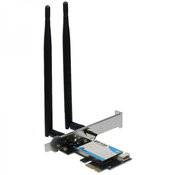 INTER-TECH EP-134 1800Mbps WiFi6/BT5.2 PCI express adapter mrežna kartica