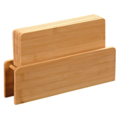 Kesper 58376 Komplet 5 desk za rezanje v stojalu,24,5 x 15,5 x 0,9 cm