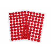Velcro samolepilni koleščki O15 mm - rdeča