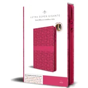 Biblia Reina Valera Revisada 1960 Letra Súper Gigante, Símil Piel Fucsia Rosada Cremallera E Índice / Spanish Bible Rvr 1960 Super Giant Print, Fuchsi