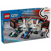 LEGO® City: F1® garaža, Mercedes-AMG i Alpine automobili (60444)