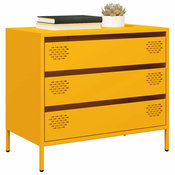 Komoda boja senfa 68x39x58,5 cm hladno valjanog celika