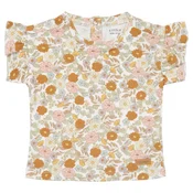 little dutch dekliška majica s kratkimi rokavi vintage little flowers printed