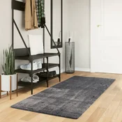 vidaXL Preproga s kratkimi vlakni mehka pralna antracitna 80x200 cm