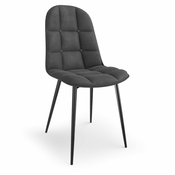 Halmar Jedilni stol K417 - siv (Žamet)/črn