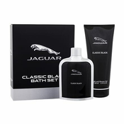 Jaguar Classic Black darovni set toaletna voda 100 ml + gel za tuširanje 200 ml za muškarce