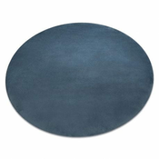 eoshop Pralna okrogla preproga POSH Shaggy, plišasta, debela, nedrseča, modra ( - Velikost: krog 80 cm)