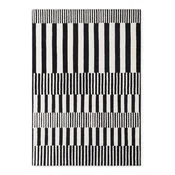 Črno-bela ročno tkana volnena preproga 200x290 cm Stryve Pulse – Elle Decoration