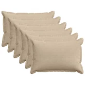 Vidaxl Prevleka za blazino 6 kos HOUTEN Taupe 30 x 50 cm korduroy