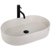 REA-U7341 - Umivalnik za pult NADIA 38,5x61 cm keramika/kremna