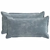 Vidaxl Prevleka za blazino 2 kos HOUTEN Svetlo modra 40 x 80 cm