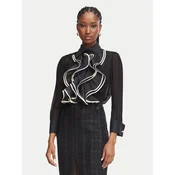 Elisabetta Franchi Srajca CA-210-67E2 Črna Regular Fit