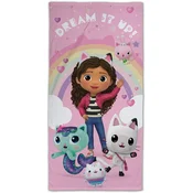 Kopalna brisača Gabbys Dollhouse - Dream It Up 70 x 140 cm