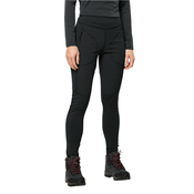 Jack Wolfskin SALMASER TIGHTS W, pajke ž.poh, črna 1507781