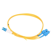 Extralink SC/UPC-LC/UPC | Patchcord | PVC, Singlemode, Duplex, G652D, 3mm, 1m