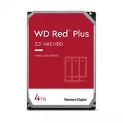 WD Red Plus WD40EFPX internal hard drive 3.5 4000 GB Serial ATA III