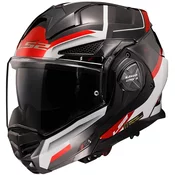 Motociklistička kaciga na preklop LS2 FF901 Advant X Spectrum crno-bijelo-crvena