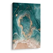 Slika abstraktni ocean v peščenih tonih - 40x60