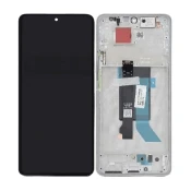 Xiaomi Poco X7 24095PCADG - LCD zaslon + steklo na dotik + okvir (Silver) - 5600030O16P00 Genuine Service Pack