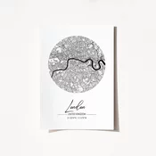 Wallity Poster London-2077, 21x29,7 cm, Beli