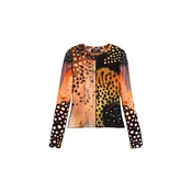 Desigual Majica rumena / oranžna / pastelno oranžna / črna