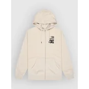 DC Chopper Zip moški pulover s kapuco oatmeal heather