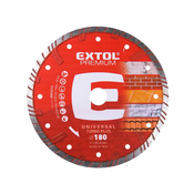 Extol Premium Diamantna rezalna plošča TURBO PLUS - suho in mokro rezanje, O 180x22,2x2,8mm