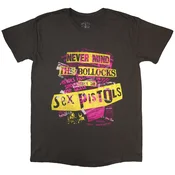 Sex Pistols NMTB Text Overlay Charcoal Grey XL Majica