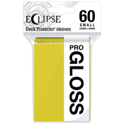 Štitnici za karte Ultra Pro - Eclipse Gloss Small Size, Lemon Yellow (60 kom.)