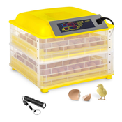 Inkubator za jaja - 112 jaja - uklj. svijecnjak za jaja - potpuno automatski