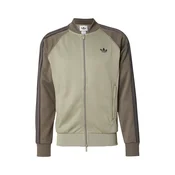 ADIDAS ORIGINALS Jopa na zadrgo SUPERSTAR zelena/kaki/črna