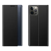 Ovitek Hurtel Sleep Case s pametnim oknom za iPhone 13 Pro, črn