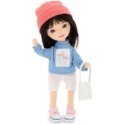 Mekana lutka Orange Toys Sweet Sisters - Lilu sa svijetloplavim džemperom, 32 cm