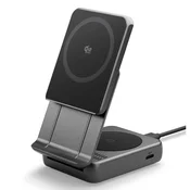 Spigen SPIGEN EF302MOQ MAGNETNI POLNILEC ZA MAGSAFE 25W QI 2.2 ZA 2 NAPRAVI