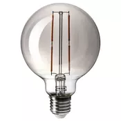 MOLNART LED sijalica E27 120lm, kugla sivo bistro staklo, 95 mm